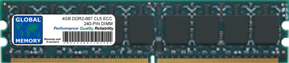 4GB DDR2 667MHz PC2-5300 240-PIN ECC DIMM (UDIMM) MEMORY RAM FOR SUN SERVERS/WORKSTATIONS